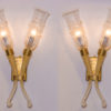 A pair of Murano wall sconces
