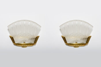 Pair of Art Deco sconces by Genet et Michon