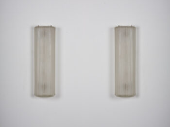 A pair of modernist light sconces by Genet et Michon