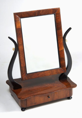 A Biedermeier vanity mirror