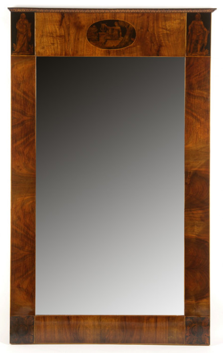 An elegant Biedermeier mirror