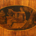 An elegant Biedermeier mirror