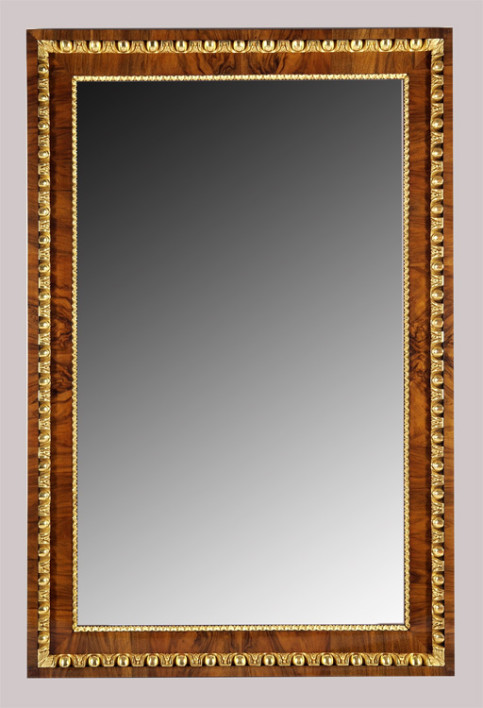 A fine and large Biedermeier mirror