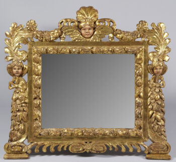 An exquisite petite Renaissance mirror