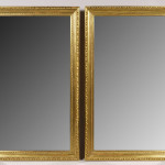 A matched pair of large Biedermeier mirrors