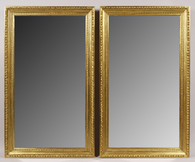 A matched pair of large Biedermeier mirrors