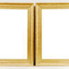 A pair of elegant Biedermeier gilt mirrors