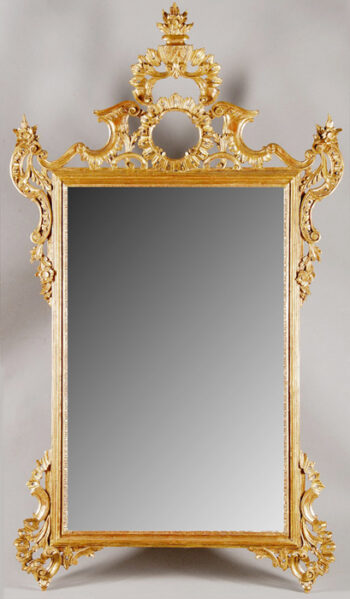 An exceptional rococco mirror
