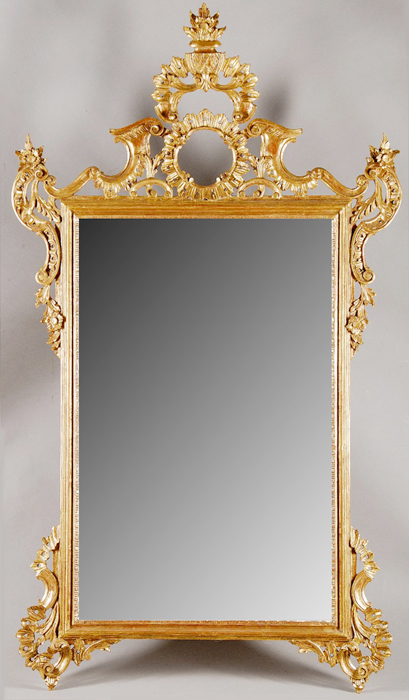 An exceptional rococco mirror