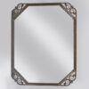 A petite forged iron Art Deco mirror by Raymond Subes