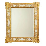A Gothic revival style gilt mirror