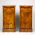 An exceptional pair of Biedermeier pedestal cabinets