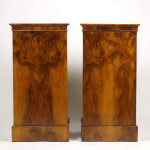 An exceptional pair of Biedermeier pedestal cabinets