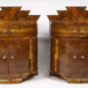 A pair of unusual Art Deco night stands