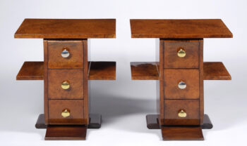A pair of Art Deco end tables

