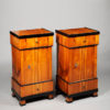 A pair of Biedermeier night stands