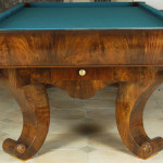 A very rare Biedermeier pool table
