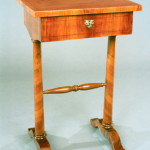 A Biedermeier single drawer occasional table