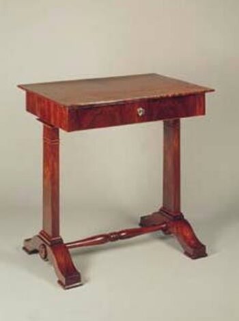 A fine Biedermeier single drawer occasional table