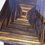 A fine and unusual two tier Art Deco side table