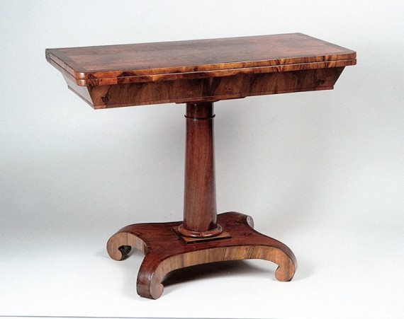 A Biedermeier game/console table