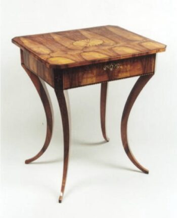 A Biedermeier sewing table