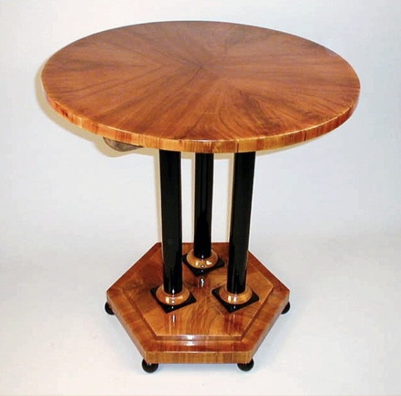 A Biedermeier occasional table