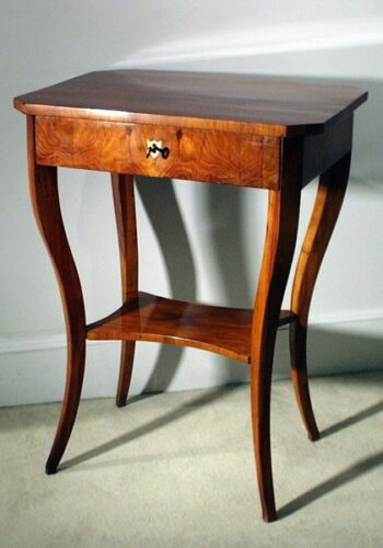 Biedermeier single drawer occasional table