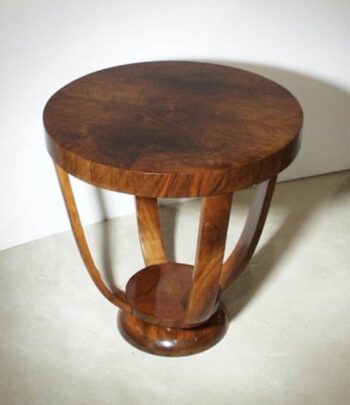 An Art Deco pedestal occasional table