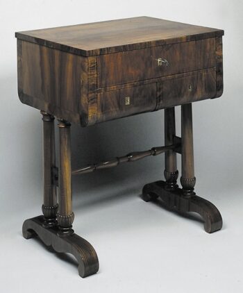 A Biedermeier sewing table