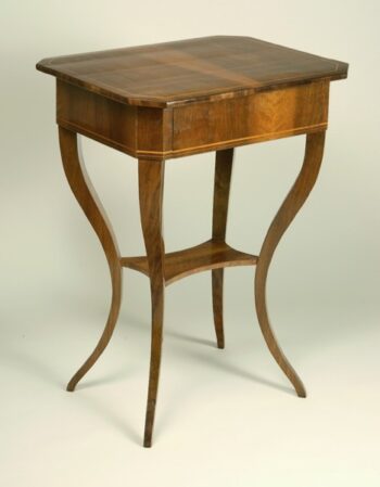 A Biedermeier one drawer occasional table