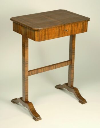 A Biedermeier one drawer occasional table