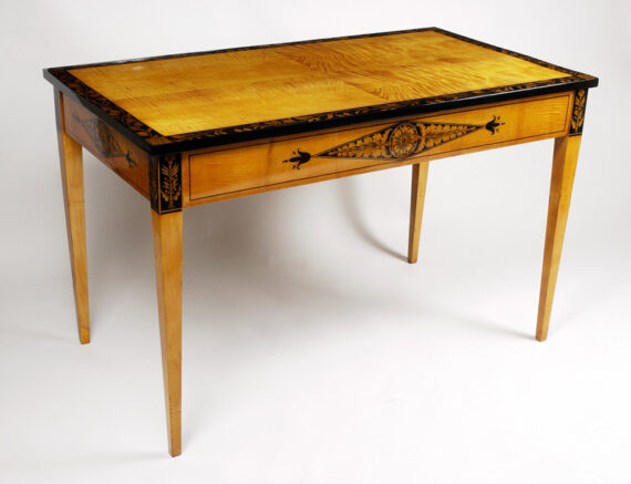 An exquisite Neoclassical sofa table