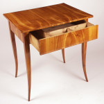 A petite Biedermeier single drawer sofa table