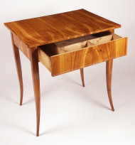 A petite Biedermeier single drawer sofa table 2