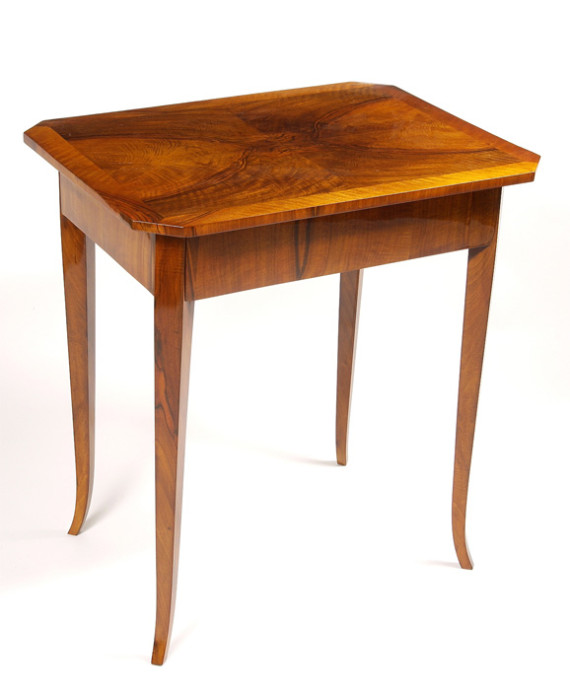 A Biedermeier occasional table with one drawer