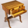 An elegant Biedermeier two drawer occasional table