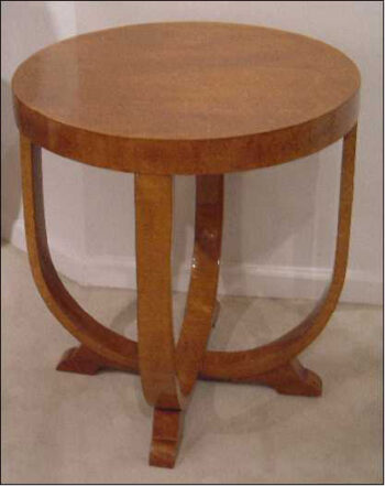 An Art Deco sofa table
