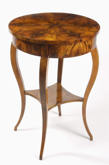 An elegant Biedermeier occasional table with one drawer