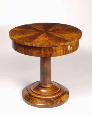 A Biedermeier single drawer occasional table