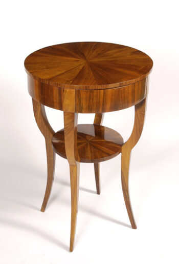 A Biedermeier single drawer occasional table