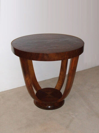 An Art Deco round occasional table