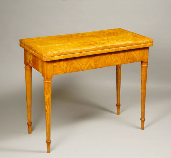 A Biedermeier folding game table