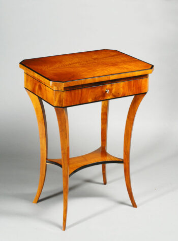 An elegant Biedermeier sewing table