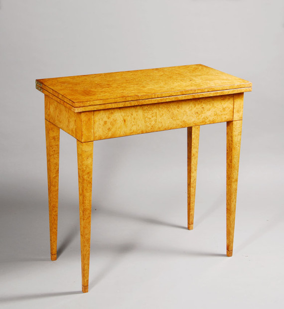 A petite Biedermeier gaming table