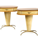 A pair of Art Moderne night stands