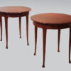 A pair of elegant French Art Nouveau end tables by Edward Colonna
