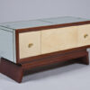 Art Moderne mirrored coffee table/cabinet attributed to Maurice Champion