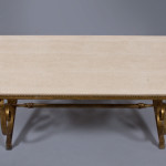 An elegant French 40's coffee table attributed to Raymond Subes