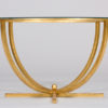 An elegant French 40's gilt forged Iron coffee table